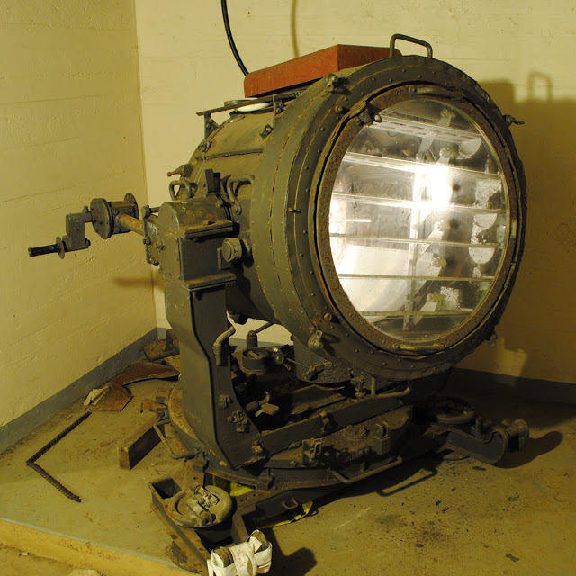 Giant searchlight for the antiaircraft guns