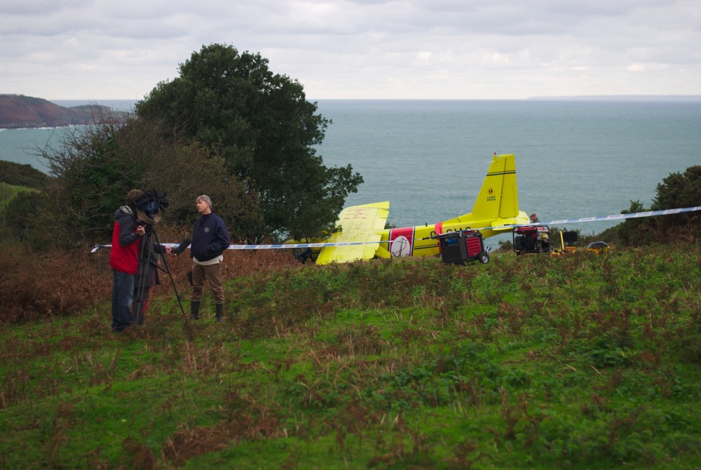 Channel Islands AirSearch plane crashed in a field